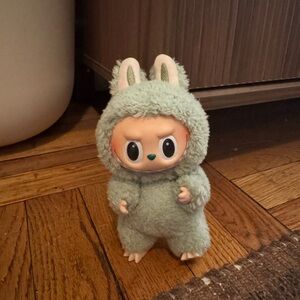 Labubu Plush Small Pet Costume Figure - Sage Green